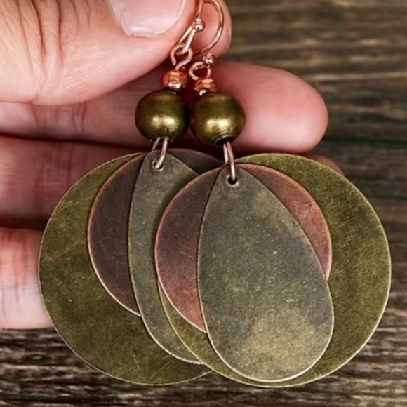 Jewelry - Circular dangling earings.